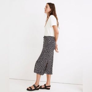 Madewell Drawstring Midi Slip Skirt in Sweet Floral